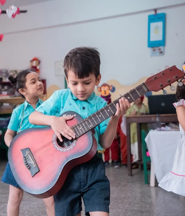 Joyful moment at preschool