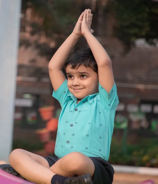 Joyful moment at preschool
