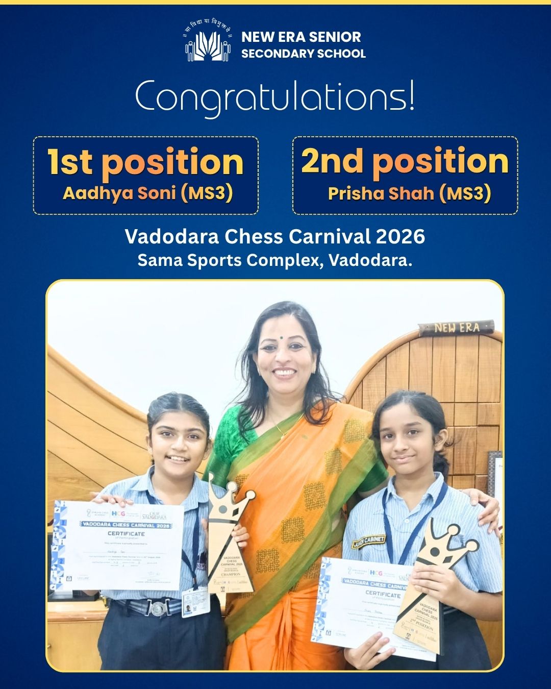 Vadodara Chess Carnival 2026 Winners